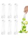 PCS Plastic Serving Tongs, 6.3 Inches Clear Tongs, Kitchen Small Serving Utensil Tongs for Party Catering Buffet Bakery Cookies Ice
