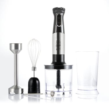 1500W 5-in-1 Hand Blender Set with Chopper, Whisk, 700ml Beaker &amp; Variable Speed Control