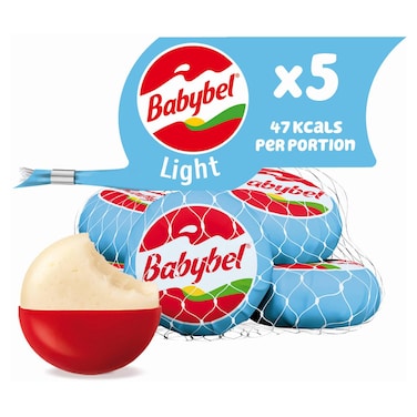 Mini Babybel Light Cheese Snack, Pack of 5 pieces, 100g