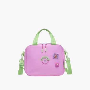 Lunch/Cooler - Bagstay Groovy Smile More-1 Compartment (Nylon) Pink \ 25X20X13.5