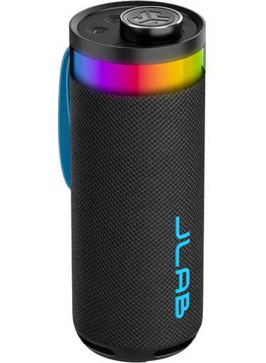 Go Party Portable Bluetooth Speaker with 16H+ Playtime - 10W Wireless Outdoor Travel Speaker with RGB Lights &amp; Lab Quality Sound, IP56 Water Resistant Speakers black