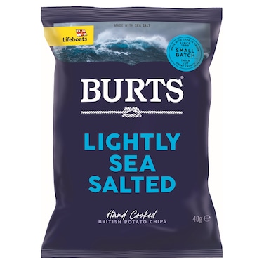 Burts Lightly Sea Salted Flavoured Potato Chips, 40g