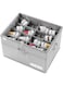 SLEEPHEAD&reg; Shoe Organizer for Closet, Fits 16 Pairs, Large Shoe Box Storage Containers, Clear Foldable Shoe Storage Bins w/Bottom Support, Space Saving Shoes Holder w/Reinforced Handles, Gray