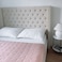 Chelsea Tufted Upholstered Large Twin Size Bed (140 X 200 CM) Beige Color