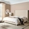 Chelsea Tufted Upholstered Large Twin Size Bed (140 X 200 CM) Beige Color