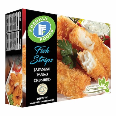Freshly Foods Japanese Panko Crumbed Fish Strips Fingers, 250g
