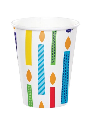 Creative Converting Bright Birthday Hot &amp; Cold Cup 8 Pieces