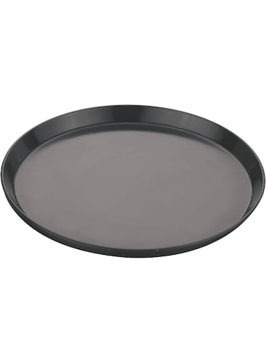Hard Anodized Aluminium Microwave Tawa (25 cm, Black)