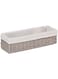 Homesmiths Storage Basket Grey with Liner 32 x 10 x 8 cm