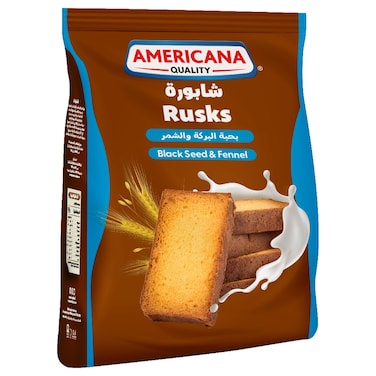 Americana Quality Back Seed &amp; Fennel Rusks, 375g