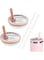 LBOYLOVE&reg; 2 Pack Stanley Cup Lid Replacement with Straw,Leakproof Lid with Seal Ring for 40oz Stanley Quencher,10cm Diameter Transparent Cover for Tumbler Flip Straw Lid Replacement (Pink, 40 OZ)