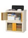 TERRIFI Plastic Storage Baskets With Lid - Plastic Storage Containers Stackable Storage bins: Storage Baskets for Organizing Shelves Drawers Desktop Closet Playroom Classroom Office, 2 Pack