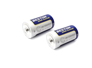 Beston C Super Alkaline Battery Pack of 2