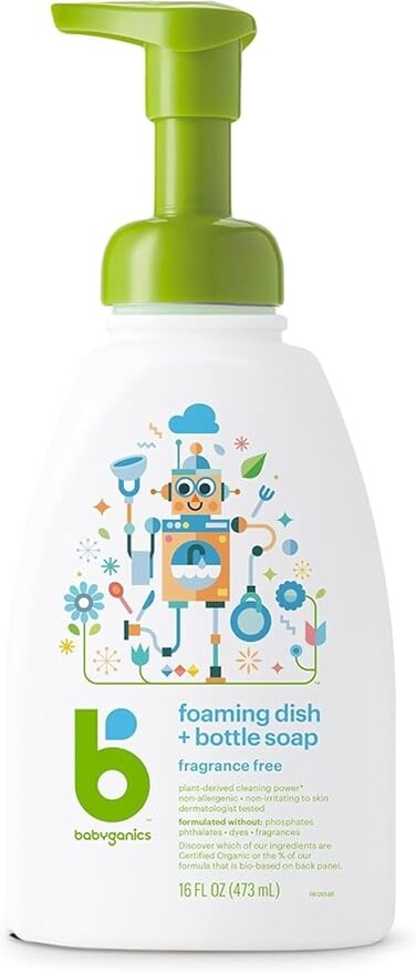 BabyGanics - Foaming Dish &amp;amp; Bottle Soap The Dish Dazzler Fragrance Free