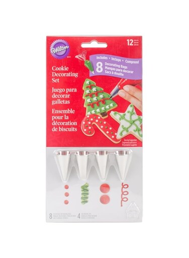 Wilton Cookie Decorating Set 12-Pieces, 5.72 x 22.23 x 11.43 cm