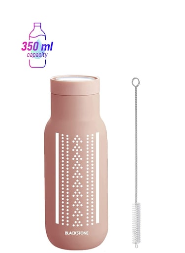 Vacuum Double walled Stainless Steel Water Bottle Matt Finish with Cleaning Brush B002 - 350 ML