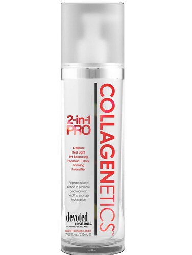 Collagenetics 2 in 1 Pro Red Light Therapy Prep Lotion &amp; Tan Acc