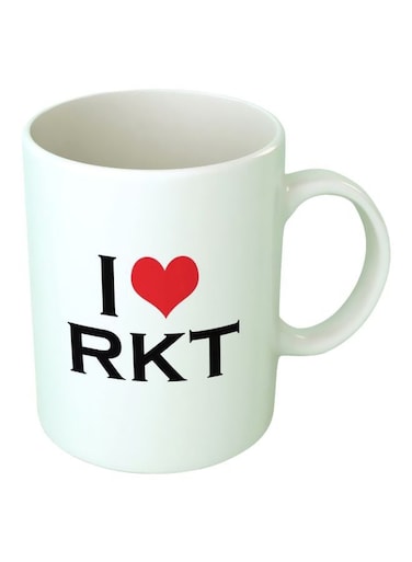Print I Love RKT Printed Mug White/Black/Red