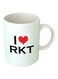 Print I Love RKT Printed Mug White/Black/Red