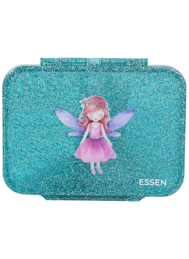 Essen Tritan Bento Lunch Box for Kids Girls - Teal Glitter Fairy
