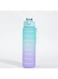 Motivational Water Bottle Purple &amp; Green gradient