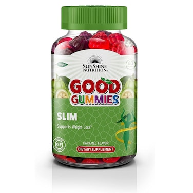 Sunshine Nutrition Good Gummies   Caramel Flavor   Slim   Dietary Suplement   Supports Weight Loss   60 Units