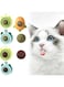 Rayyan Catnip Balls, Interactive Cat Toys, 360&deg; Rotating Catnip Treats Comes with Storage Lid, Can Be Sticky on Wall, Teeth Cleaning Kitten, Kitty Playing Chewing (Pack of 5)