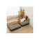 Inflatable Lounge Chair, Grey Flocked Surface, Multi-Position Backrest, Indoor Air Sofa