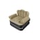 Inflatable Lounge Chair, Grey Flocked Surface, Multi-Position Backrest, Indoor Air Sofa