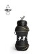Collapsible Basketball Water Bottle &acirc;&euro;&ldquo; Foldable &amp; Leak Proof for Kids (450ml) Black