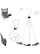 Syansju 2 Pack Hanging Door Bouncing Mouse Cat Toy