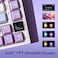 EPOMAKER Ajazz AK820 Pro 75% Gasket-mounted Mechanical Keyboard with TFT Screen 3 Modes(Bluetooth .4G Wireless &amp; Type-C Wired) Sound Dampening Foams (White Purple Ajazz Flying Fish Switch)