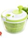 Large Salad Spinner 5QT &acirc;&euro;&ldquo; BPA-Free Manual Lettuce Dryer &amp; Vegetable Washer with Quick Dry Design, Easy Spin for Tastier Salads, Green