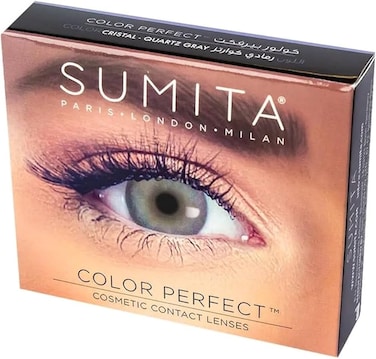 SUMITA COLOR PERFECT COSMETIC CONTACT LENSES- QUARTZ GRAY