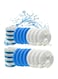 8 Pack Cat Water Fountain Replacement Filters Pet Water Fountain,8D Filters,Triple Filtering For WF150 Automatic Cat Fountain (White, 8 PCS)