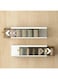 Drawer Underwear Organizer Divider, 14.5 * 4.4 * 3.5inch Wall Mount 6 Cell Drawer Storage Boxes and Acrylic Organizers for Lingerie, Socks, Ties, Data Cable, Spices Organization and Storage (White)