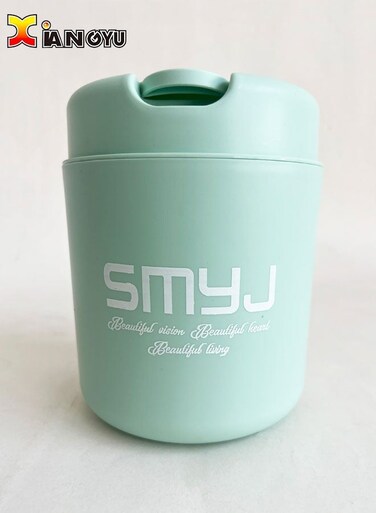 Desktop Garbage With Swing Lid Round Small Trash Can