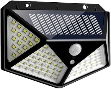 Crony SH-100LED Solar Powered LED Wall Light Outdoor Backyard Garden Stair Solar Powered 4 Sides Lighting Wall Lamp 100LED Motion