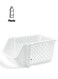 Cabinet Organizer- RF11296 PP Plastic Multi-Purpose Rectangular Organizer Break-Resistant, Light-Weight WHITE