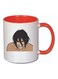 Eren Titan Attack On Titan Printed Ceramic Mug White/Orange 325ml