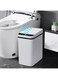 Angju Bathroom Smart Touchless Trash Can - 3 Gallon Automatic Motion Sensor Rubbish Can with Lid Electric Waterproof Narrow Small Garbage Bin for Kitchen, Office, Living Room, Toilet, Bedroom,White