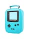 ONTESY Boys Lunch Bag Game Console Waterproof Leather Lunch Bag Reusable Thermal Insulated Small Cooler Bento Box Food Carrier for Boys Girls Kids Toddlers Teens for Picnic School Daycare (Teal)