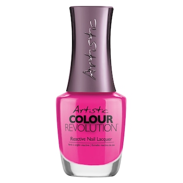 Artistic Nail Design Nail Lacquer Polka Dottie Hottie   Iridescent Hot Pink   15 Ml