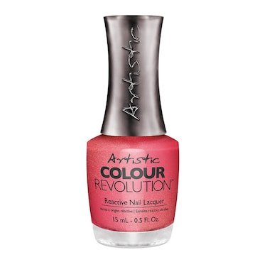 Artistic Nail Design Nail Lacquer Hell On Wheels   Bright Coral Shimmer   15 Ml