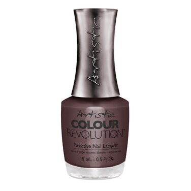 Artistic Nail Design Nail Lacquer Grease Monkey   Smokey Gray Creme    15 Ml