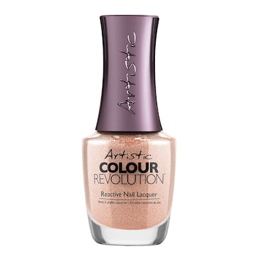 Artistic Nail Design Nail Lacquer Swanky   Pink Shimmer  15 Ml