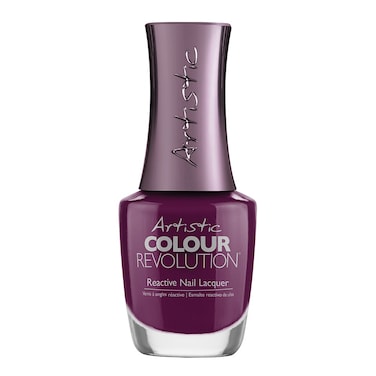 Artistic Nail Design Nail Lacquer Fierce   Purple Creme  15 Ml