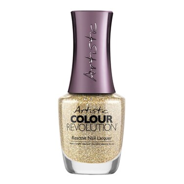Artistic Nail Design Nail Lacquer Gold Digger   Multi-Gold Glitter   15 Ml