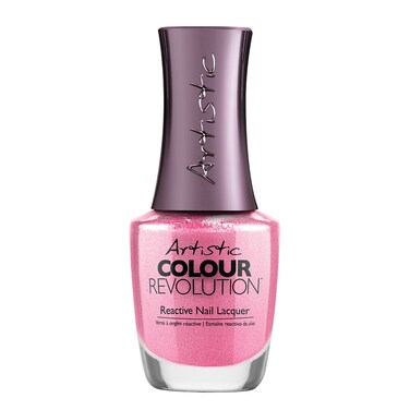 Artistic Nail Design Nail Lacquer Charisma   Pink Shimmer   15 Ml