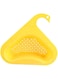 Khazna Kitchen Sink Drain Basket, Premium Quality Multipurpose Sink Filter, Sink Colander Basket, Triangular Sink Strainer, (Yellow)